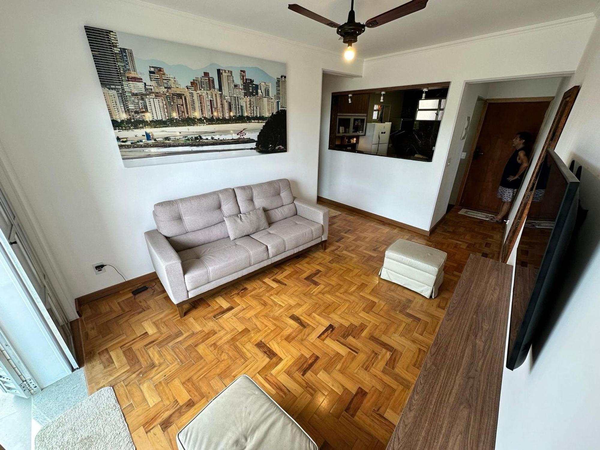 Ferienwohnung Ap Pe Na Areia Vista Parcial Mar Santos  Exterior foto
