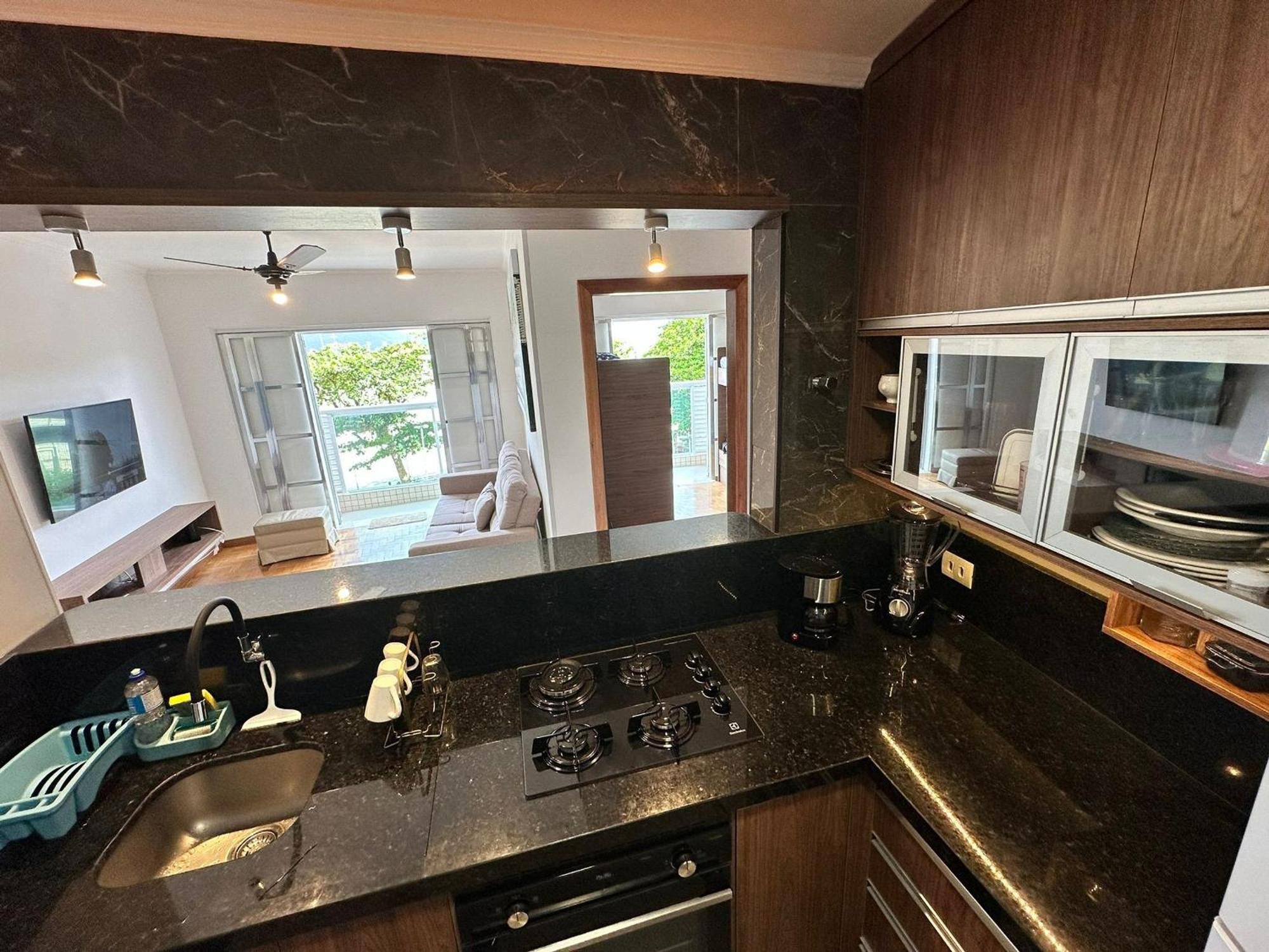 Ferienwohnung Ap Pe Na Areia Vista Parcial Mar Santos  Exterior foto
