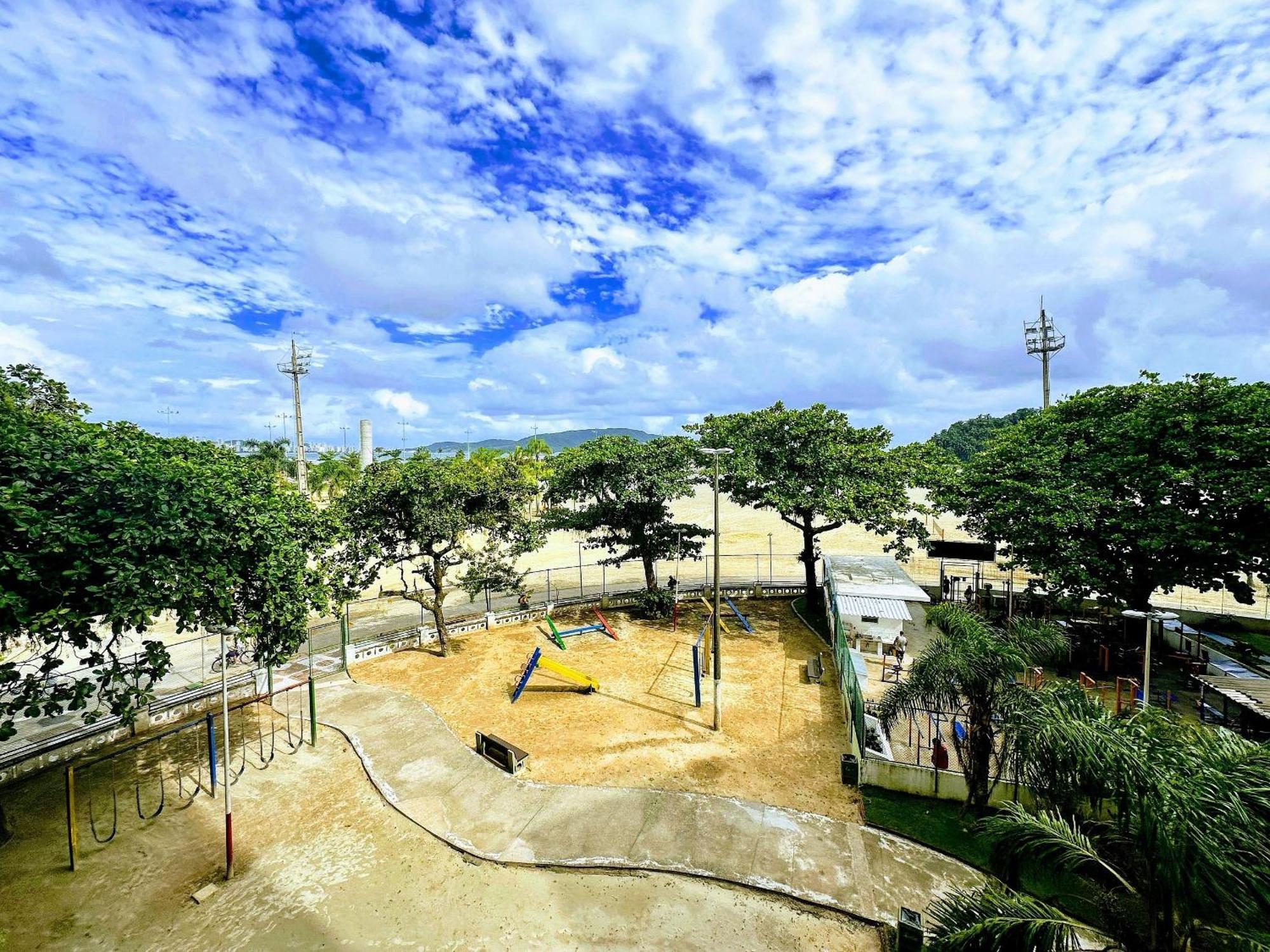 Ferienwohnung Ap Pe Na Areia Vista Parcial Mar Santos  Exterior foto
