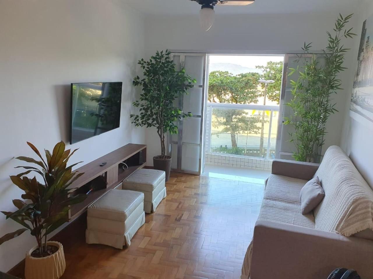 Ferienwohnung Ap Pe Na Areia Vista Parcial Mar Santos  Exterior foto