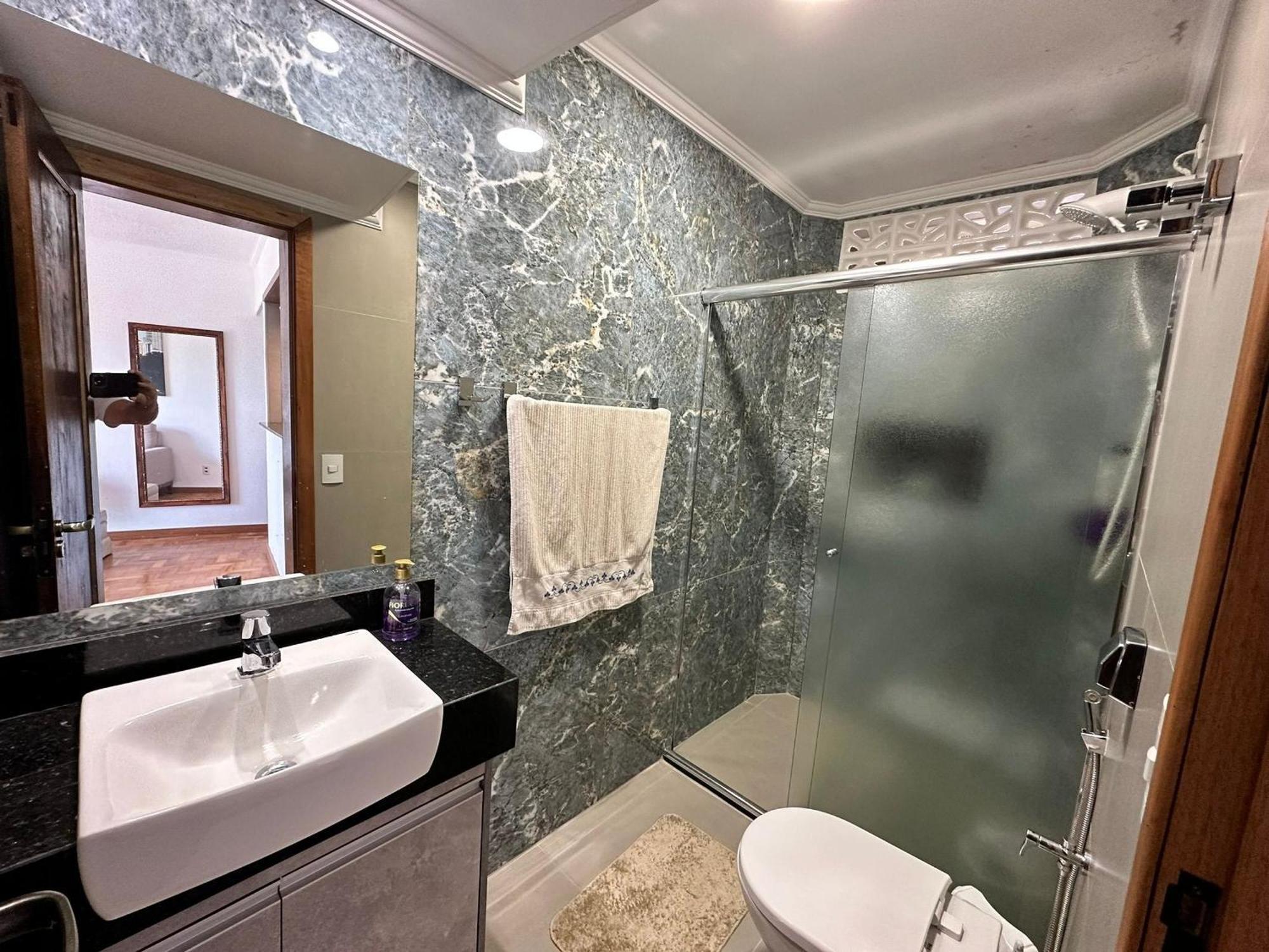 Ferienwohnung Ap Pe Na Areia Vista Parcial Mar Santos  Exterior foto
