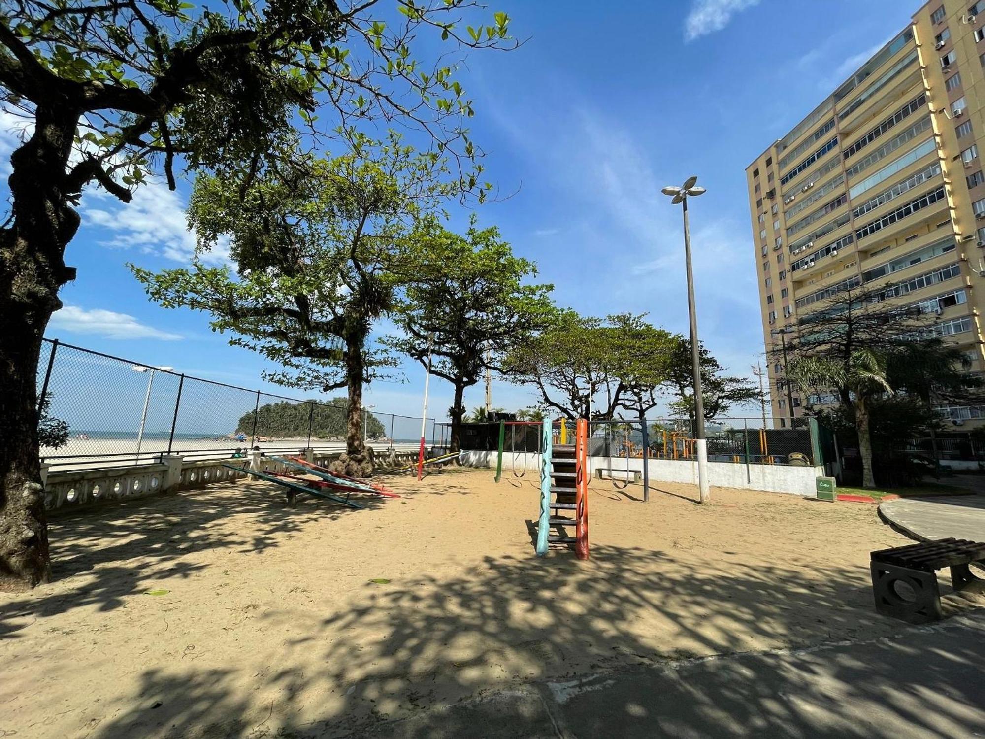 Ferienwohnung Ap Pe Na Areia Vista Parcial Mar Santos  Exterior foto