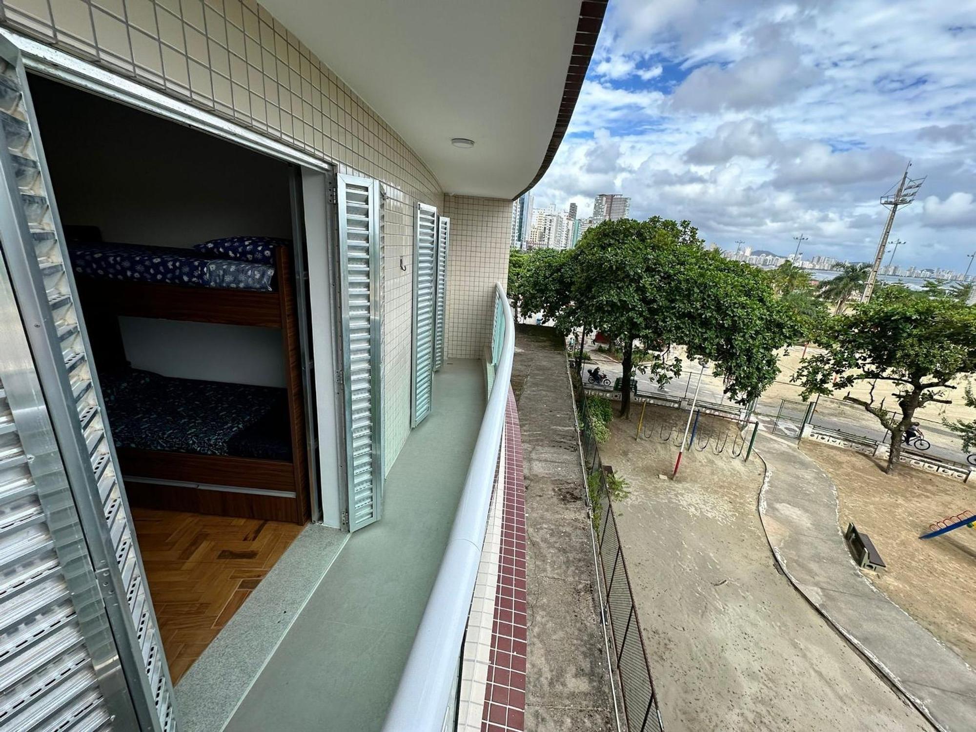 Ferienwohnung Ap Pe Na Areia Vista Parcial Mar Santos  Exterior foto